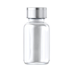 Medicine bottle plastic pharmacy everyday health item simple clean design isolated on transparent background