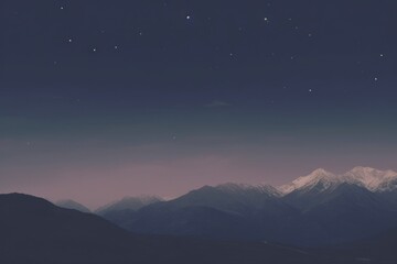 Aesthetic night mountain scenery photo outdoors nature space.