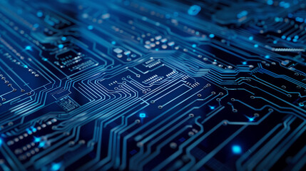 Abstract digital background with technology circuit board texture. Futuristic digital electric tech circuit board pattern background.