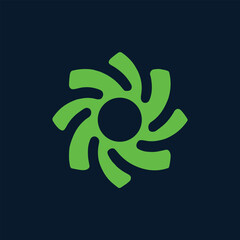 Obraz premium Spiral logo for technology, finance, artificial intelligence, investment, community, etc. logo template for business.