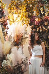 植物と女性