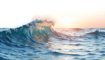 Majestic Ocean Wave at Sunrise