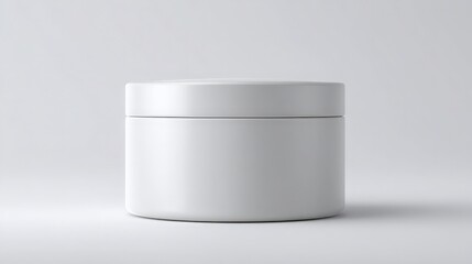 white cosmetic jar mockup, skincare cream and beauty product packaging designs
