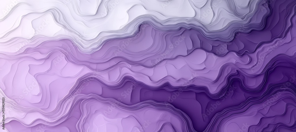 Poster stunning gradient abstract background featuring smooth wave textured purple layers in modern design