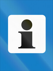 Information road sign in Uganda - Information