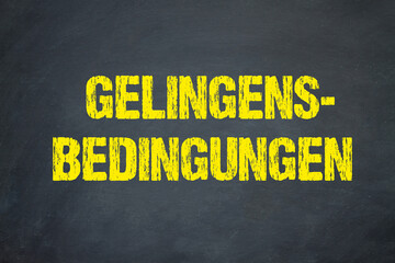 Gelingensbedingungen	
