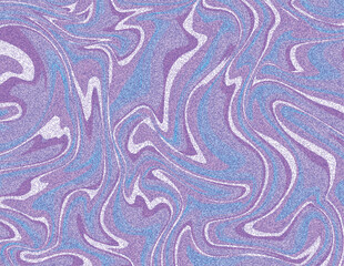Creative vector concept of purple, blue and white waves. Bbright marble grain background. Modern abstract art design with waves and copy space for text. Grunge grainy marble template.