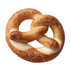Soft and Chewy Pretzel with Sea Salt on a Crisp Surface Ideal for Snacking and Culinary Delight