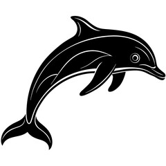 Dolphin Silhouette Vector Illustration

