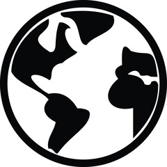 vector illustration of a earth icon