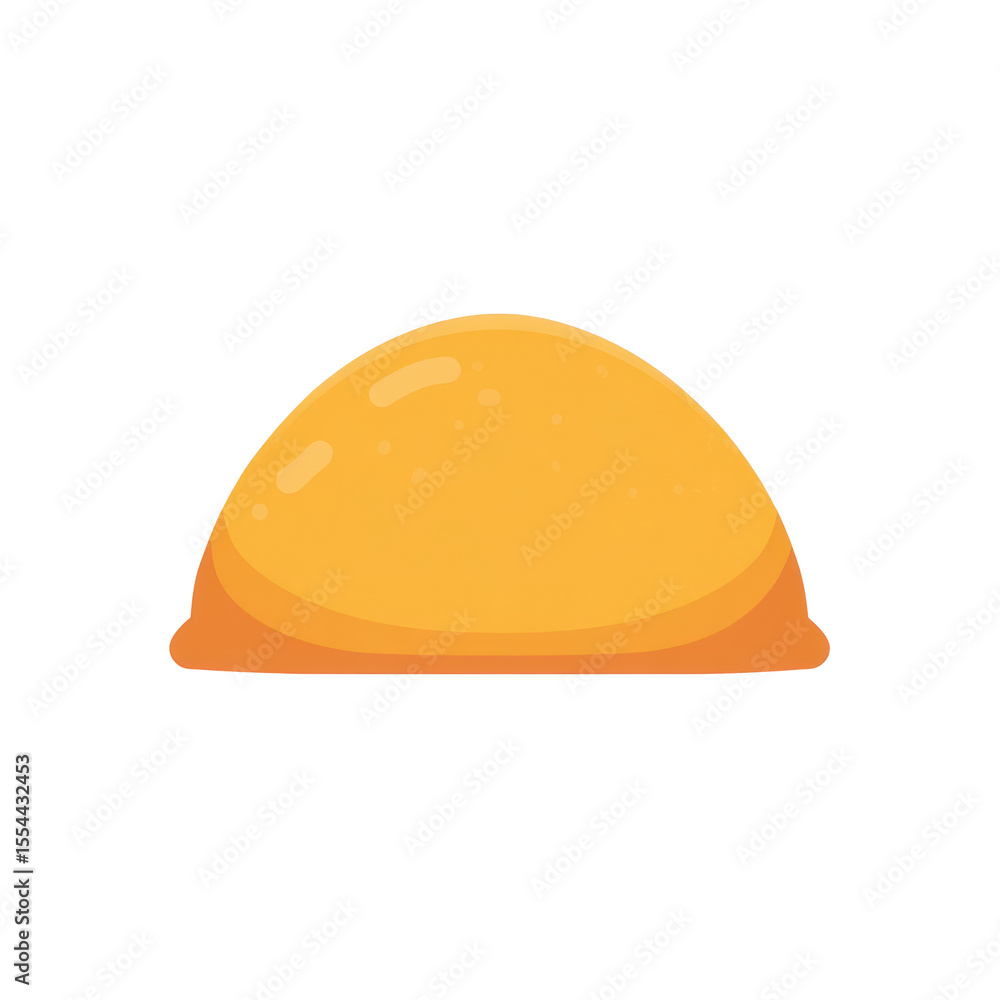Poster smooth yellow rounded shape with subtle glossy texture ideal for illustrations and creative design p