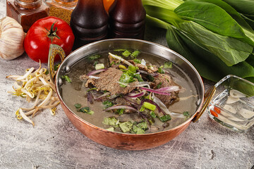 Vietnamese cuisine - Pho Bo soup with beef