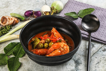 Thai Panang curry witn prawn