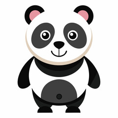 Naklejka premium panda vector image on white background