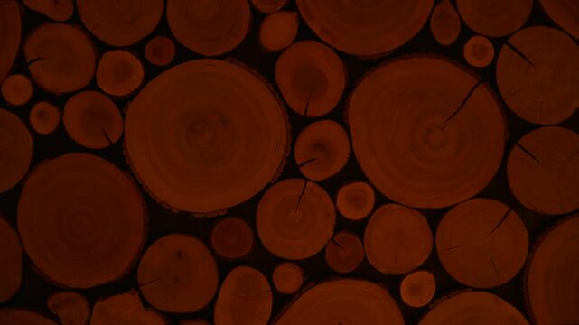 Slices Juniper Or Spruce On Wall In Traditional Steam Bath Or Sauna, Relaxation And Health