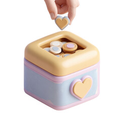 Colorful Toy Shape Sorter with Heart Shape Piece for Child Development and Learning