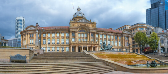 Birmingham City Council on Victoria Square. Birmingham, West Midlands, UK