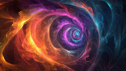 Naklejka premium illustration of abstract swirling vortex
