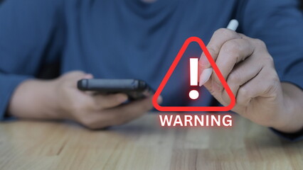 A screen filled with red error codes and warning signs, symbolizing system failure, hacking attempts, and critical cybersecurity threats in digital infrastructure.