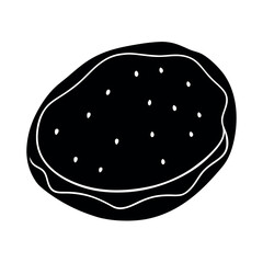 Illustration of Soft Roti Flatbread