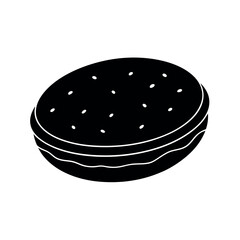 Illustration of Traditional Arepa Bread