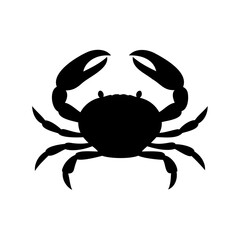 Crab icon, Crab vector icon, Crab silhouette, Sea crab silhouette vector