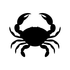 Crab icon, Crab vector icon, Crab silhouette, Sea crab silhouette vector