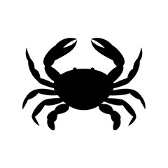 Crab icon, Crab vector icon, Crab silhouette, Sea crab silhouette vector