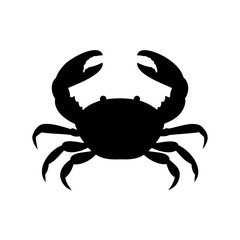 Crab icon, Crab vector icon, Crab silhouette, Sea crab silhouette vector