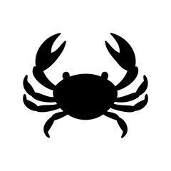 Crab icon, Crab vector icon, Crab silhouette, Sea crab silhouette vector
