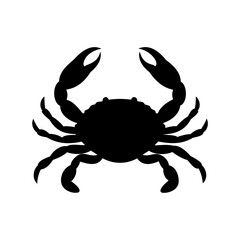 Crab icon, Crab vector icon, Crab silhouette, Sea crab silhouette vector