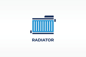 RADIATOR vector, icon or logo sign isolated symbol illustration