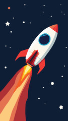 rocket in space