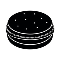 Delicious Alfajor Dessert Illustration