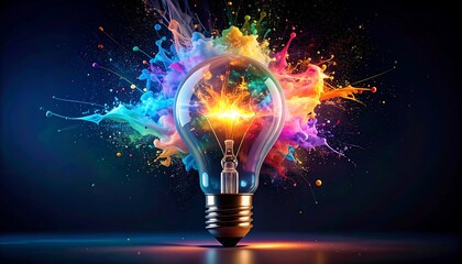 Vibrant wildflowers bloom across a lush green field, bathed in warm sunlight under a blue sky.