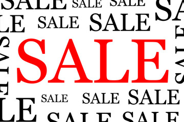 White background graphic with prominent red, bold 