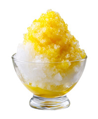 かき氷　レモンシロップ