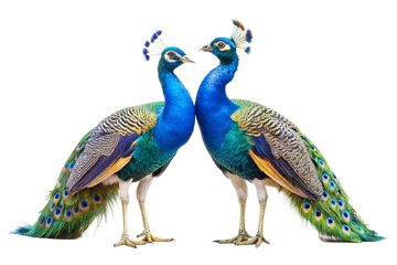 Fototapeta premium peacock isolated on white
