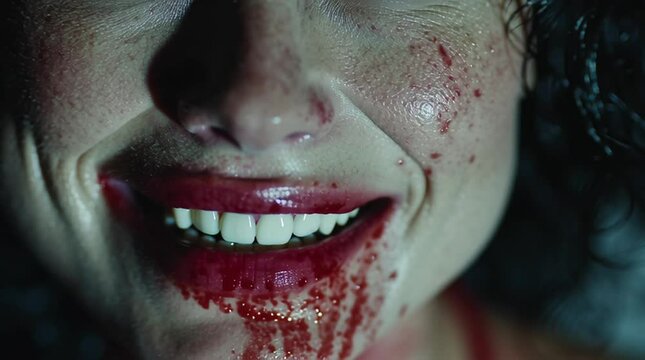 portrait of a young vampire woman