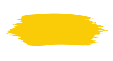 Obraz premium Bright yellow brush stroke vector illustration for modern design