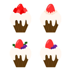 컵케이크 일러스트 (cake illustration)