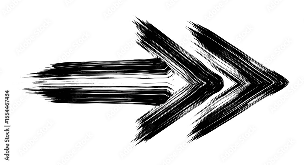 Poster grunge arrow vector illustration - design for digital art and print with abstract style