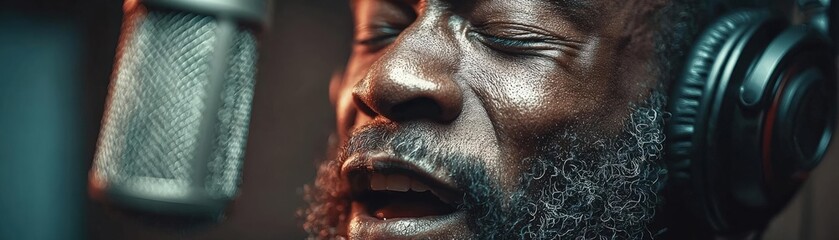 Vocal layers peeled by AI, singer in booth