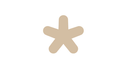 Fototapeta premium Minimalist asterisk symbol vector illustration for modern design