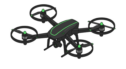 Futuristic drone vector illustration for technology concepts and designs