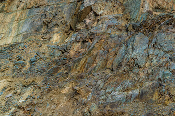 Rugged rock formation texture