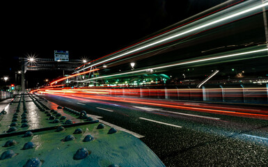 Nighttime traffic movement