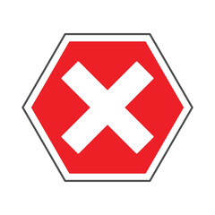 Obraz premium cross mark illustration icon