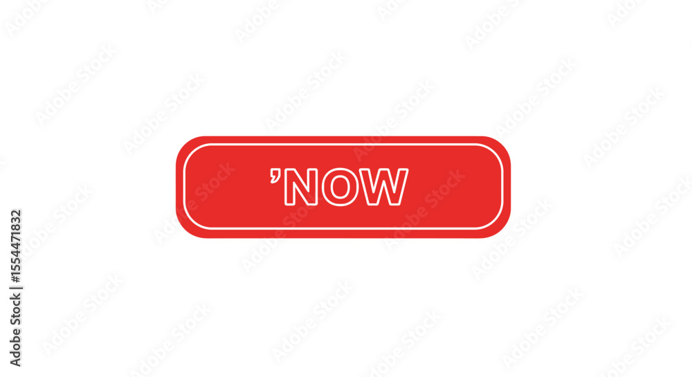 Poster minimalist red button vector illustration for web design and digital interfaces