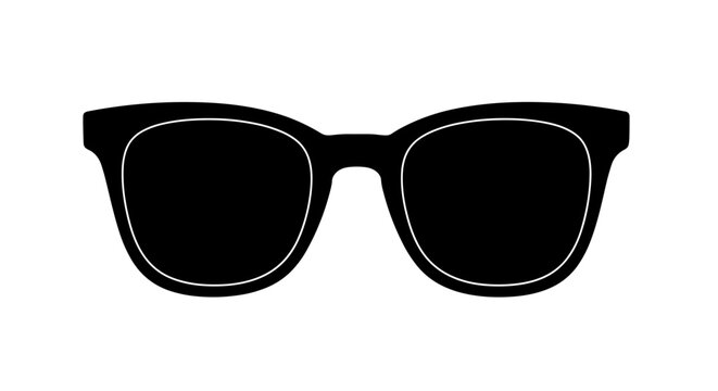Minimalistic summer eyewear vector illustration for print and design